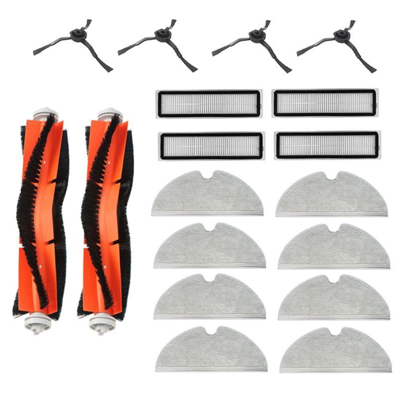 

ABUL-18Pcs For Dream D9 / Bot L10 Pro L10 Vacuum Cleaner Replacement Part Side Brush Filter Mop Main Brush