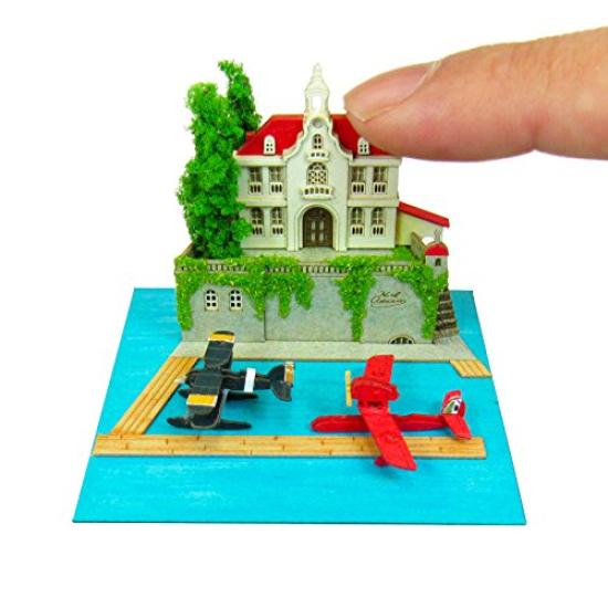Sankei Studio Ghibli mini Porco Rosso Adriano and the Seaplane Papercraft Non-scale MP07-21