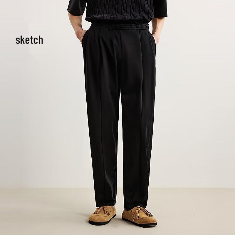 Мужские весенние прямые свободные вязаные повседневные брюки 2025 M