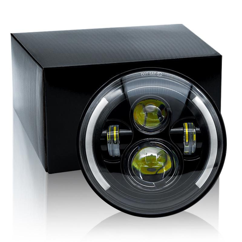 Wrangler Led Semicircular 4 Bead Belt Lens 7 Inch Off-Road Vehicle Car Headlight Modified Motorcycle Light