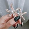 2pc Fashion Personalized Women Hair Clip Elegant Imitation Pearl Starfish Headwear Girls Wear Daily Party Jewelry Hair Accessory