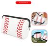 Neoprene Softball Storage Pouch, Portable Zipper Waterproof Bag for Baseball Tennis, Multi-purpose Makeup Bag & Outdoor Sports Organizer