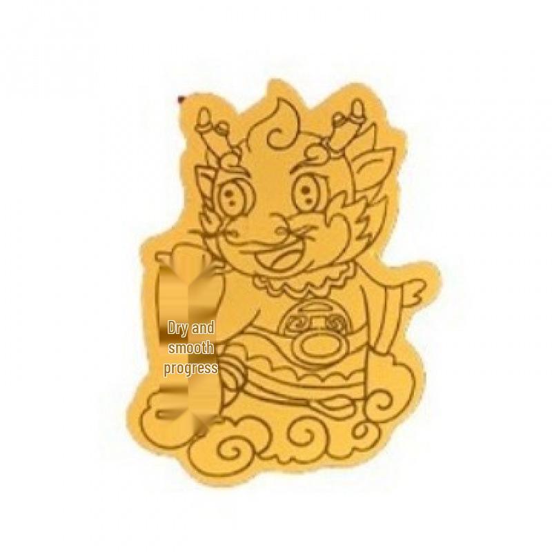 Pure Gold Fortune Maneki-neko and Pixiu Wealth God Phone Sticker Omamori