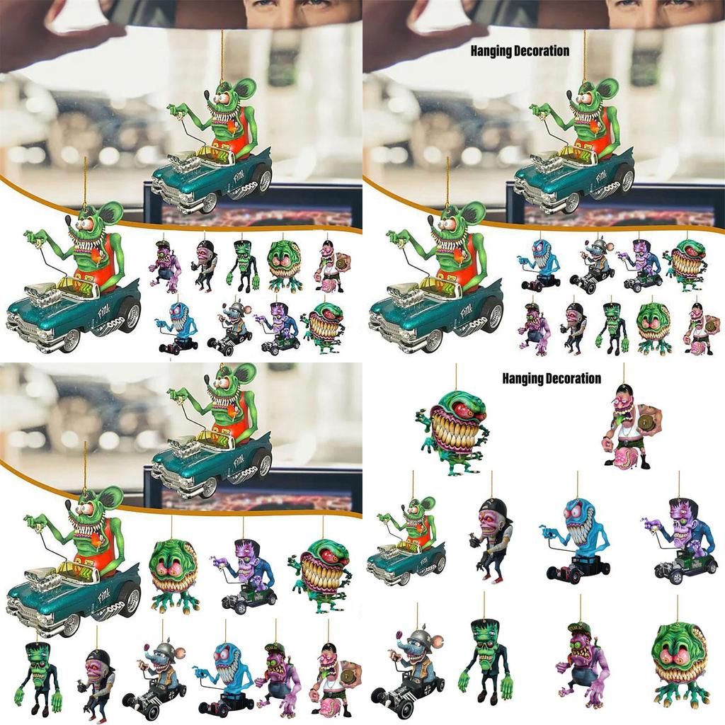 Decorazione per Auto Acrilica Innovativa di Halloween Ciondolo per Zaino Decorazione per la Casa di Natale