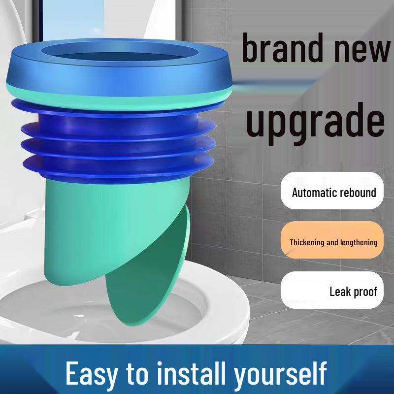 TLXT Automatic Closing Toilet Flange Sealing Ring, 2-Pack