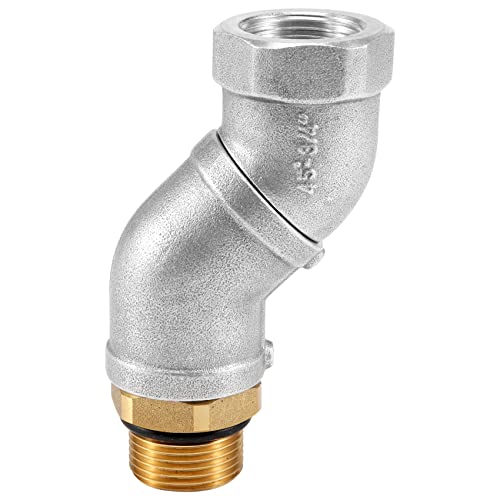 Dovhmoh Fuel Nozzle Swivel, 3/4 Inch, 360° Rotating Fuel Hose Swivel, Multi-Plane Connector, Fuel Plane Swivel