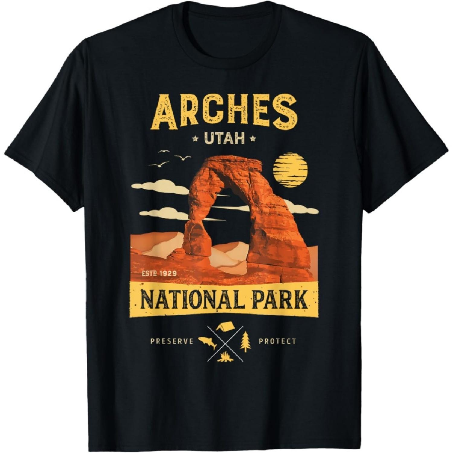 Футболка Национальный парк Арки Деликатная Арка Винтажная Юта Подарок Футболка S