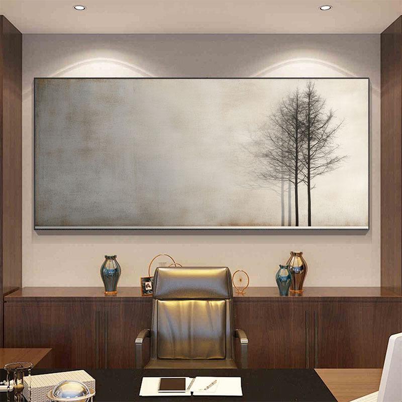 

Classic Black and White Tree Canvas Wall Art Decor, Frameless Wall Prints Canvas for Living Room, Bedroom, Dining Room Decor 20x40cm No Framed