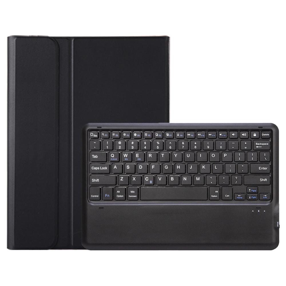 

A0N4 For Xiaomi Pad 5 Pro 12.4 (2022) Leather Tablet Cover with Bluetooth-compatible Keyboard Black