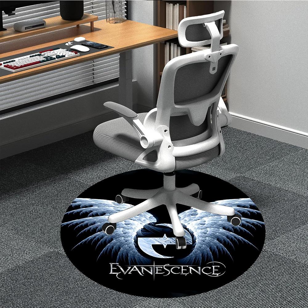 

1PC Evanescence Office Round Area Rug, Indoor Mat Suitable For Office, Under Office Chairs Bedroom Living Room Home Decor DT1212057 80cm by 80cm
