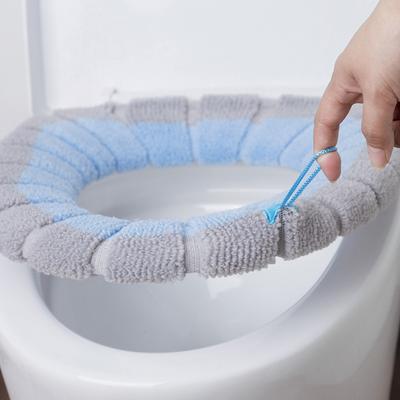 1Pc Bathroom Toilet Seat Cover Soft Warmer Washable Mat Cover Pad Cushion Seat CDN