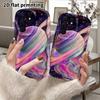 Phone Case: 2D Flat Samsung Galaxy A34 A35 M05 M06 S20 S22 S21 FE Plus 5G Protective Case, Couple Style, Colorful Ring Saturn, Christmas and Halloween