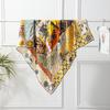 Autumn and winter double-sided printed herringbone silk scarf women's 110 silk wool scarf fashionable versatile high-end silk scarf