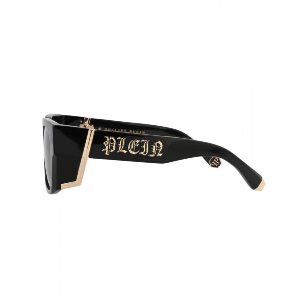 Philipp Plein Acetate Sunglasses Square Frame Black Black Smoke