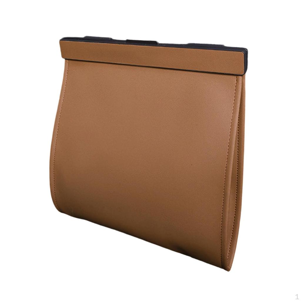 Car Garbage Bags And Waste Bins, Waterproof PU, Organizer with Lid, Versatile for Keeping Clean,