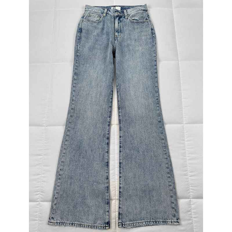 

Trade Order PST * Generation G Is Very Expensive @ Super High Sister Welfare European and American Washed Soft Texture High Waist Slightly Pull Jeans Light blue 27