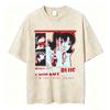 Vintage Washed Anime Perfect Blue Mima Kirigoe TShirts Mens Women Clothing Fashion Harajuku Oversized Short Sleeve T Shirts
