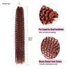 Estensioni per Capelli Crochet Passion Twist Sintetiche Spring Twist Treccia Capelli Stile Afro Riccio Nero Boemo per Donne