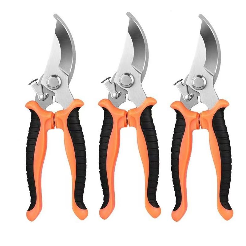 3.0 Stainless steel pruning and cutting fruit tree thick branch scissors Household gardening scissors for cutting garden branche