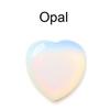 Heart-Shaped Natural Crystal Gemstone Pendant (20mm)