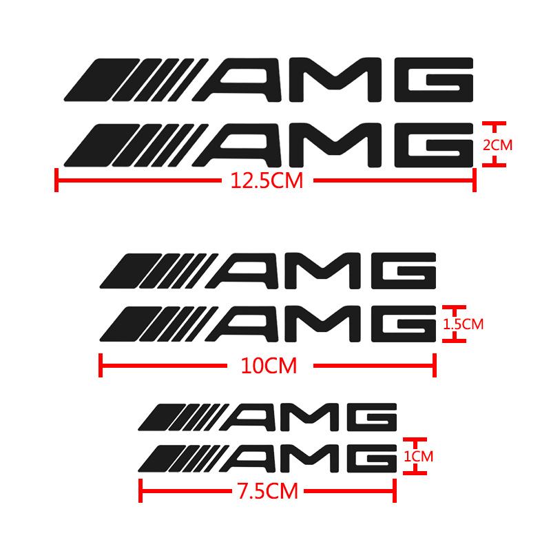 AMG Logo Personalized Modification Decorative Sticker Car Sticker Brake Caliper Sticker Label For Mercedes Benz 2021 C /S Class ZW3