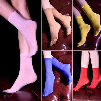 Atmungsaktive seidige Socken Nylon Ultradünne Socken Neue ölige Socken Männer Frauen