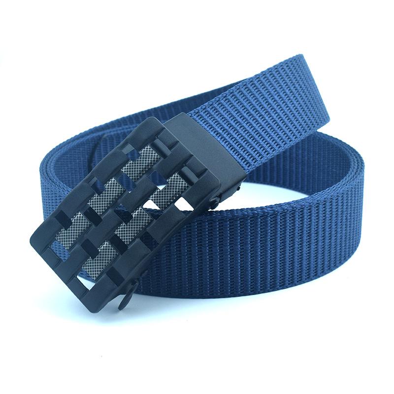 Men's Nylon Belt with Breathable Fabric and Automatic Buckle - Ideal as a Gift or Trouser Accessory