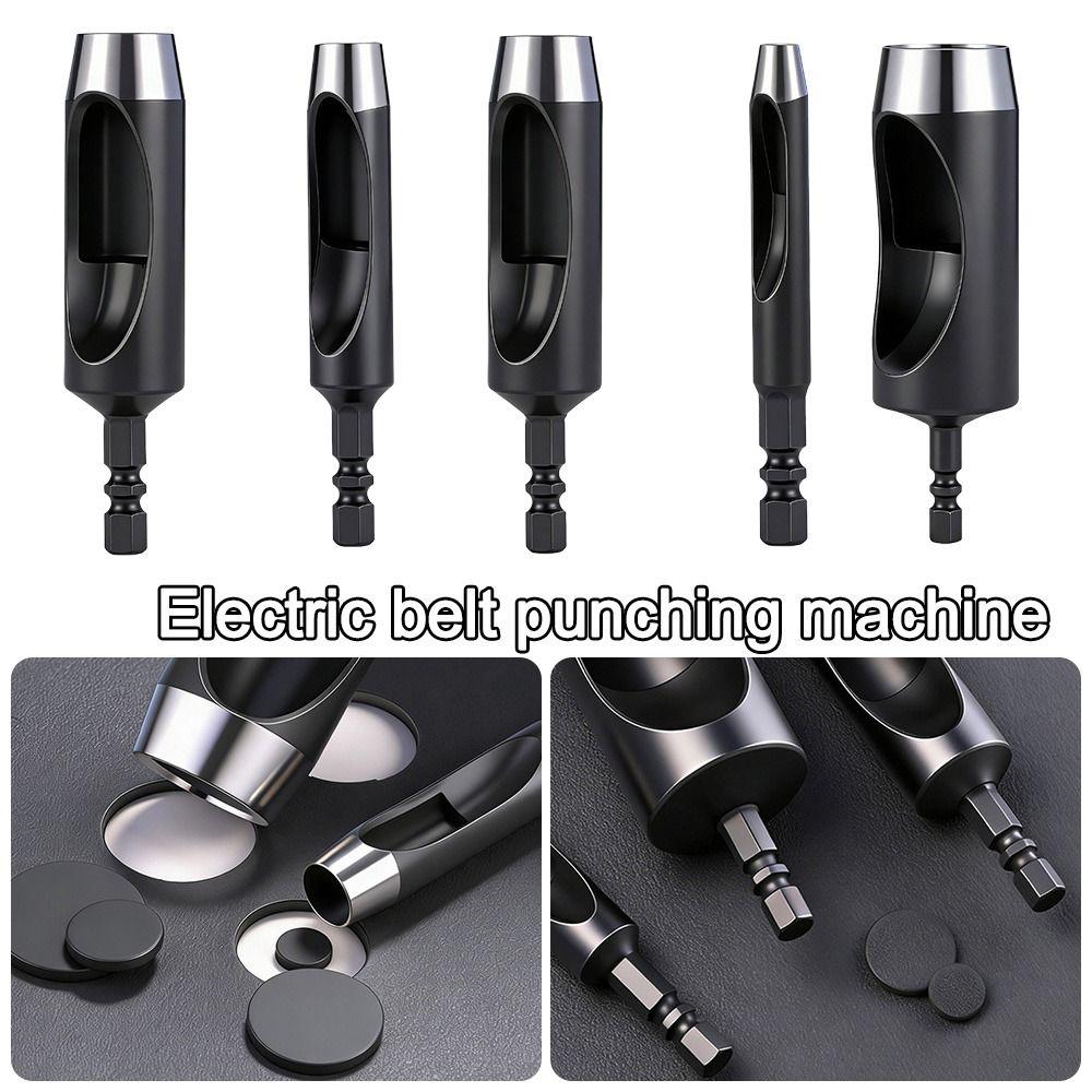 DIY Electric Belt Punch Portable Leather Hollow Hole Punch Plasterboard Circular Perforation