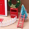 Mini Christmas Tree Ladder Carpet Decorations Miniature Dollhouse Accessories