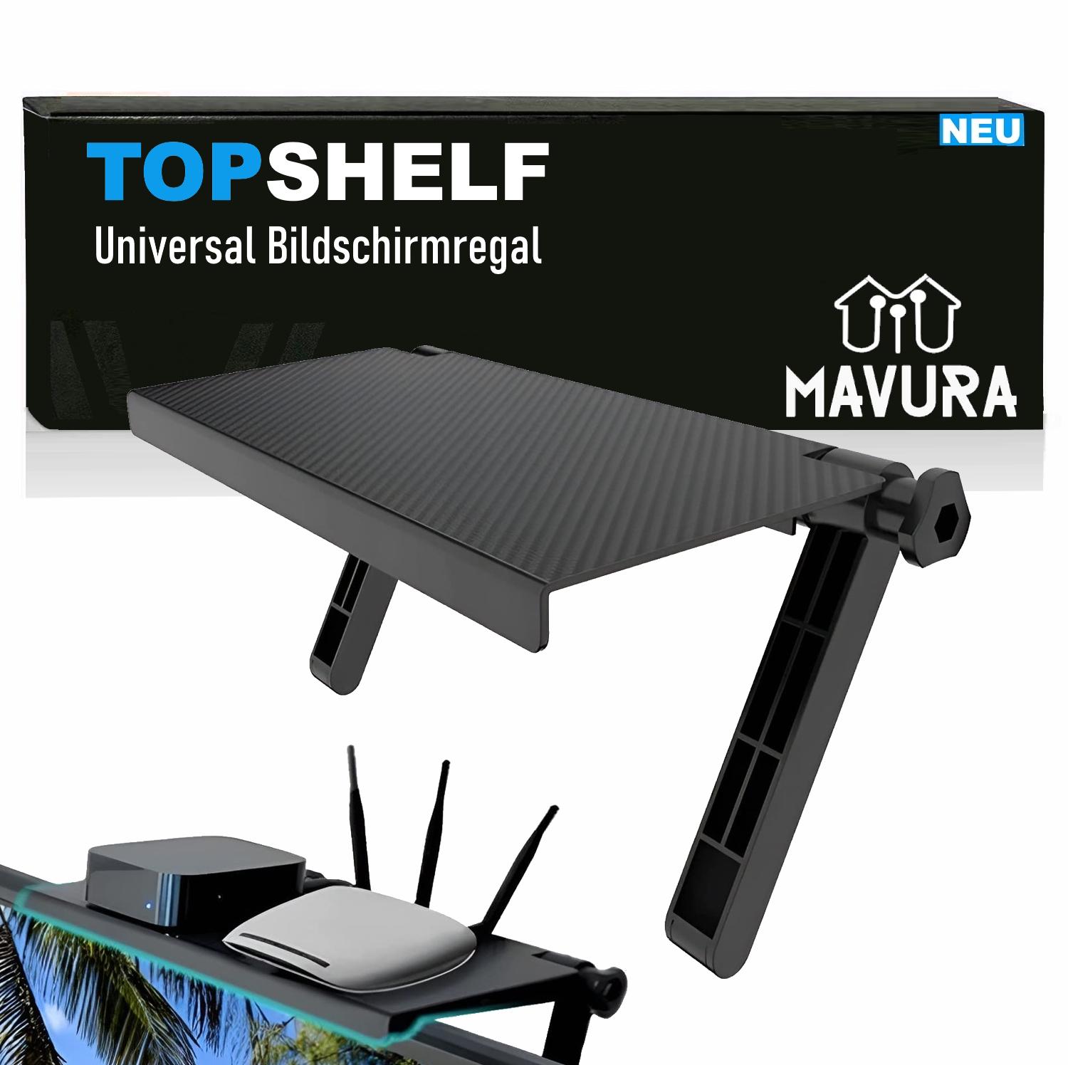 

TOPSHELF Універсальна полиця для екрану Полиця для екрану Полиця для зберігання Полиця Монітор ПК ТБ
