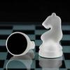 Elegante Set da Scacchi in Vetro da 10" - Gioco da Tavolo di Qualità Premium per Tutte le Età per Appassionati di Scacchi e Decorazione per la Casa