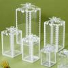 10Pcs Transparent PVC Box Plastic Candy Favor Gift Packaging Boxes for Wedding Birthday Party Christmas Gift Wrapping