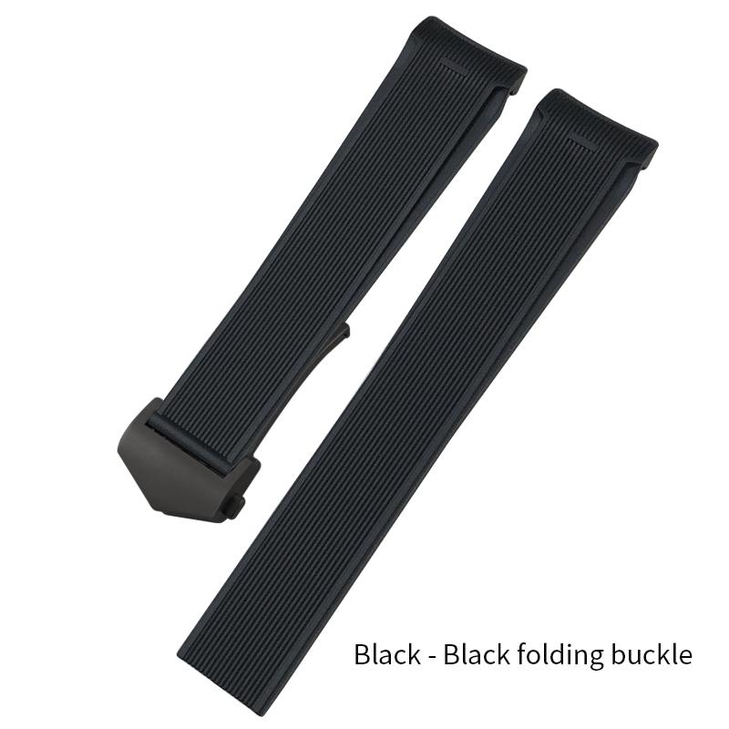 20mm 22mm High Quality Natural Rubber Watchband for TAG Heuer Aquaracer 300 WAY201A WBP5110 Diving Watch Strap Silicone Bracelet
