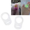 12 stücke Klar Silikon O Ringe DIY Baby Schnuller Serviette Schnuller Kette Clips Adapter Halter O Ringe Food Grade BPA FREI
