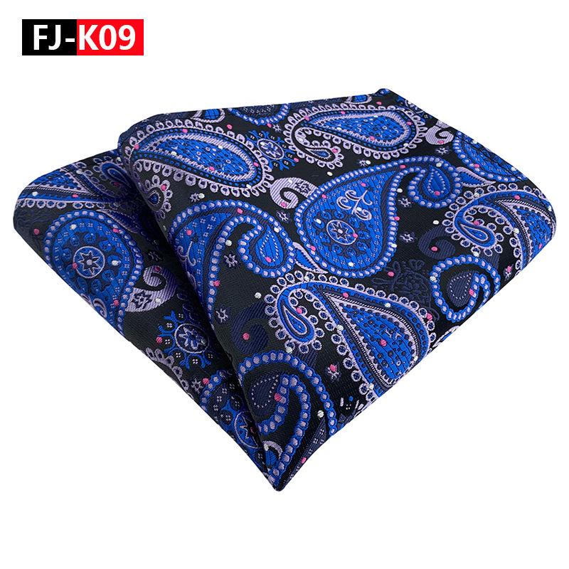 Blumen-Paisley-Polyester-Einstecktuch für Herrenanzug - Elegantes Design 2025