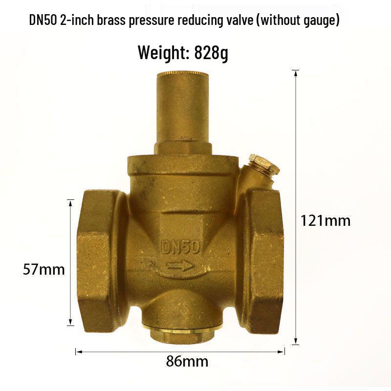 DN15 Adjustable 4-Point Household Water Pressure Reducing Valve for Heaters & Purifiers, 65-25 Pressure Range