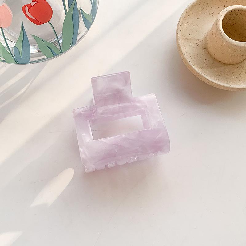 Korean Floral Acetate Medium Claw Clip - Versatile Hair Accessory