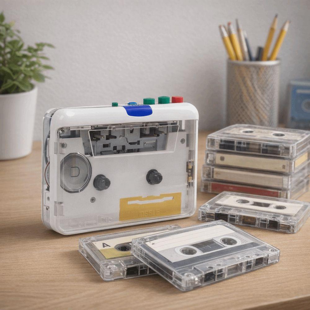 3.5mm AUX Input Portable Walkman Multifunction MP3 Converter Tape Player  Audio Music Conversion