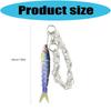 Versatile Fishing Culture Charm Keychain with Lifelike Bionic Fish Design Keyrings Pendant for Practical Decors Use