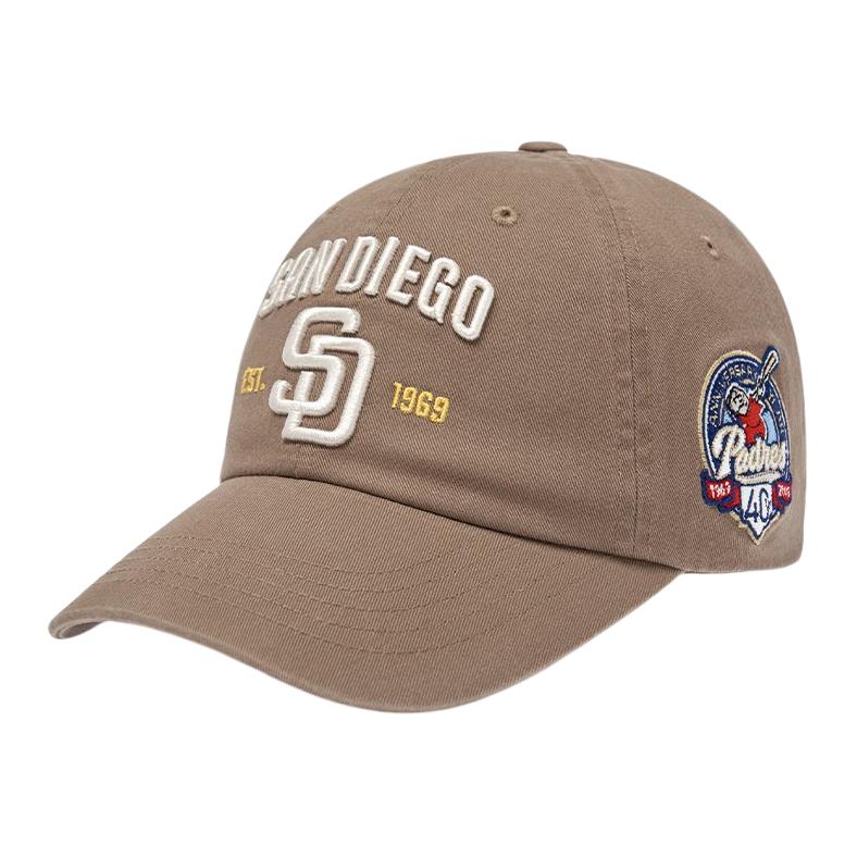 Хлопковые Бейсболки MLB Унисекс Бежевые Модные 3ACPB105N-13BGD F бежевый
