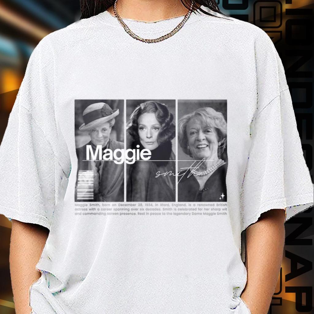 Limited Edition Maggie Smith T-shirt, Exclusive Fan Merch for Women and Men, Valentine’s Day Gift