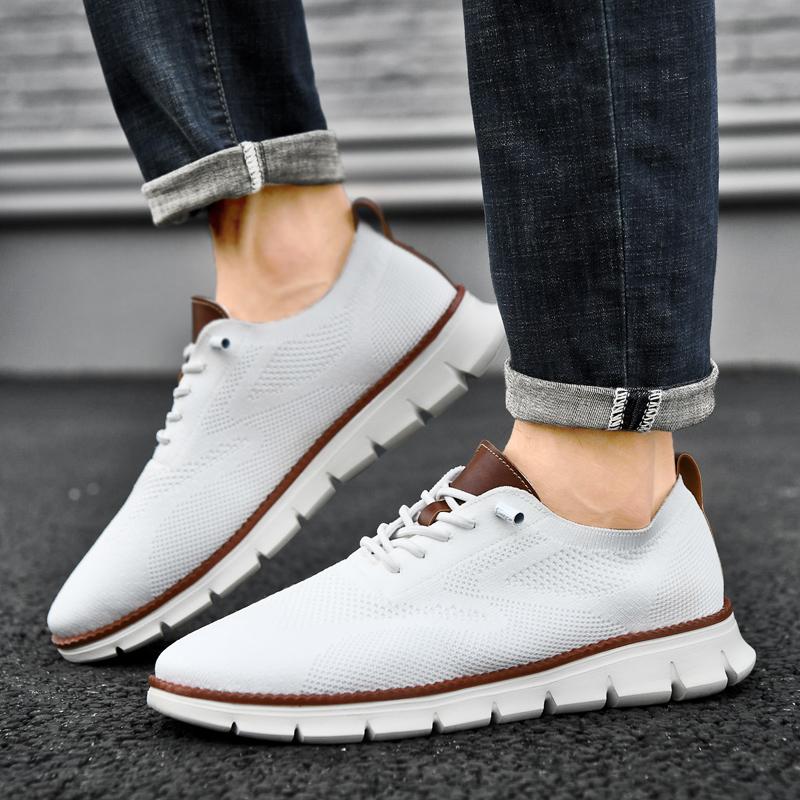 Luxury Sneakers New Men Flat Sports Outdoor Walking Shoes Mesh Breathable Fitness Comfortable Leisure Loafers Zapatos De Hombre