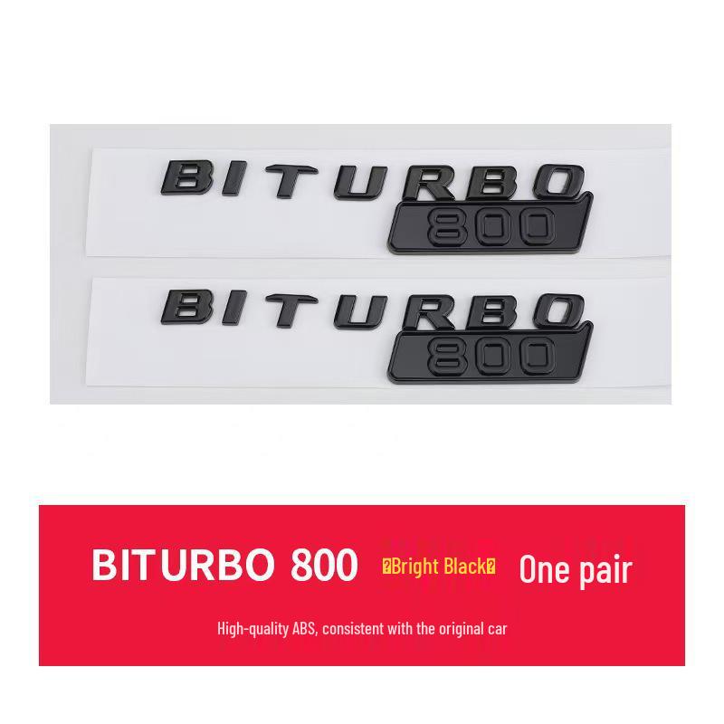Brabus BITURBO Fender Emblem: Suitable for Mercedes 800, 700, 900 Models