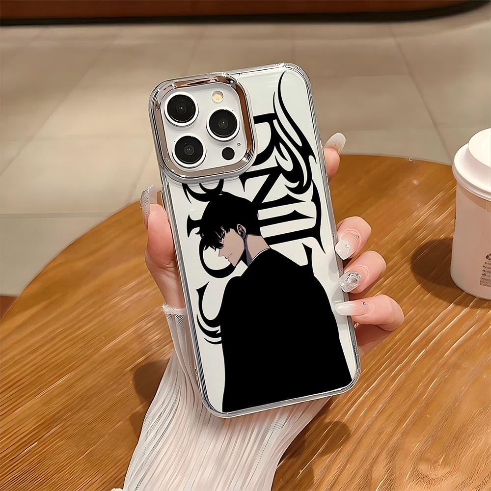 Luxury Hot Anime Solos Levelings Phone Case For iPhone 17 16e 16 15 14 13 12 11mini Pro Max X XR XSMAX 8 7 Air Plus Soft Cover