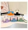 2024 Spring New Trendy Fashion Pu Shoulder Bag Street Style Crossbody Bag Women's Unique Design Chic Small Square Bag Black Blue Green Purple Orange