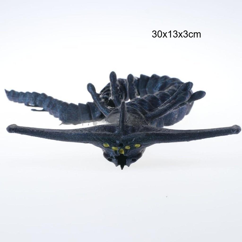 1/4pc 3D Printing Sea Eater Bloop Gran Maja Action Figure Miniature Plaything Figure Xmas Present Joint-movable Deep Sea Monster Statues