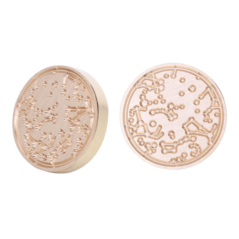 Selo de cera de céu estrelado retrô cabeça de carimbo de fogo tinta para cartão faça você mesmo envelopes selos