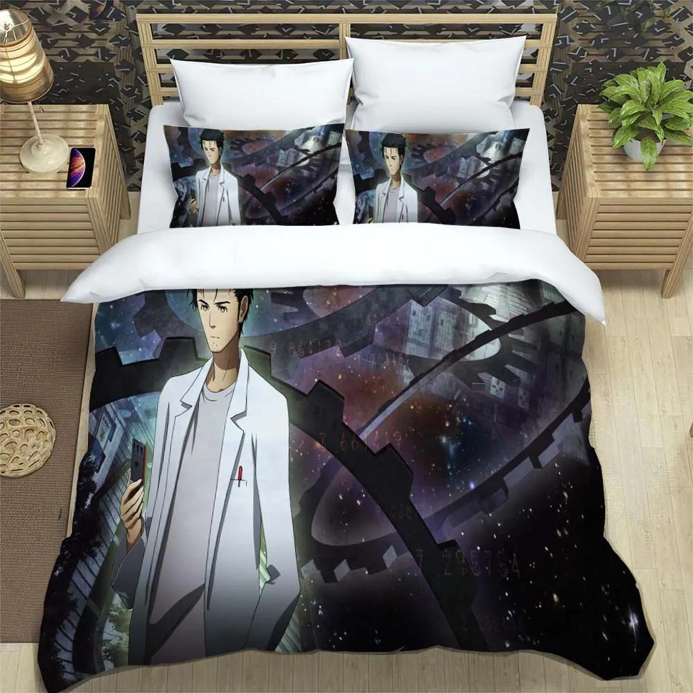 Set de lenjerie de pat moale și confortabil cu imprimeu anime desen animat, modă, husă de pilotă de lux, seturi de lenjerie de pat cu pilotă personalizabilă