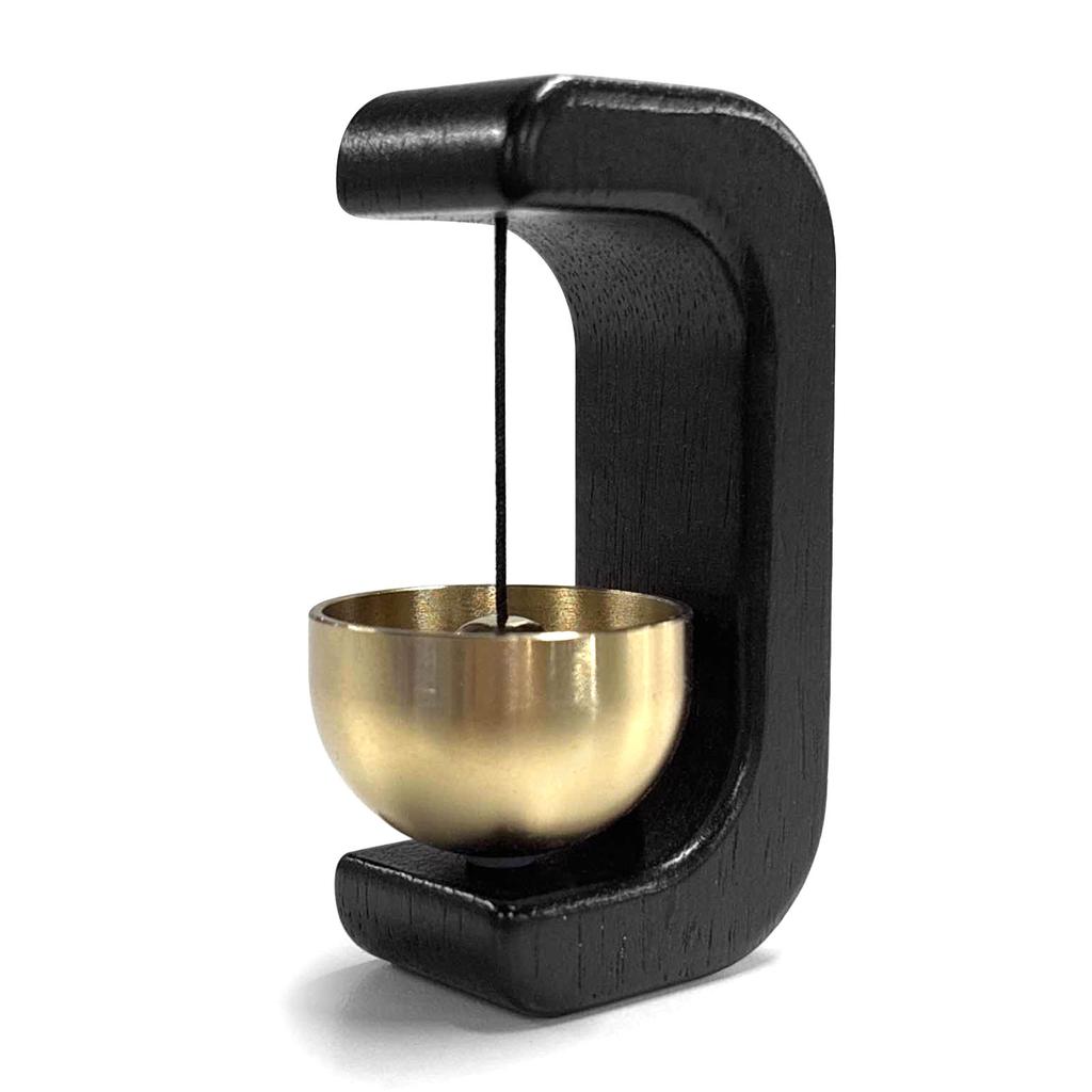 Magnetic Shopkeepers Bell Brass Bell Wooden Wind Chime Doorbell Vintage Hanging Door Bell Ornament for Home Garden Porch