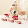 Chinese Engagement Bride's Tea Set: Teapot, Teacups, Tray - Newlywed Gongfu Gift Box